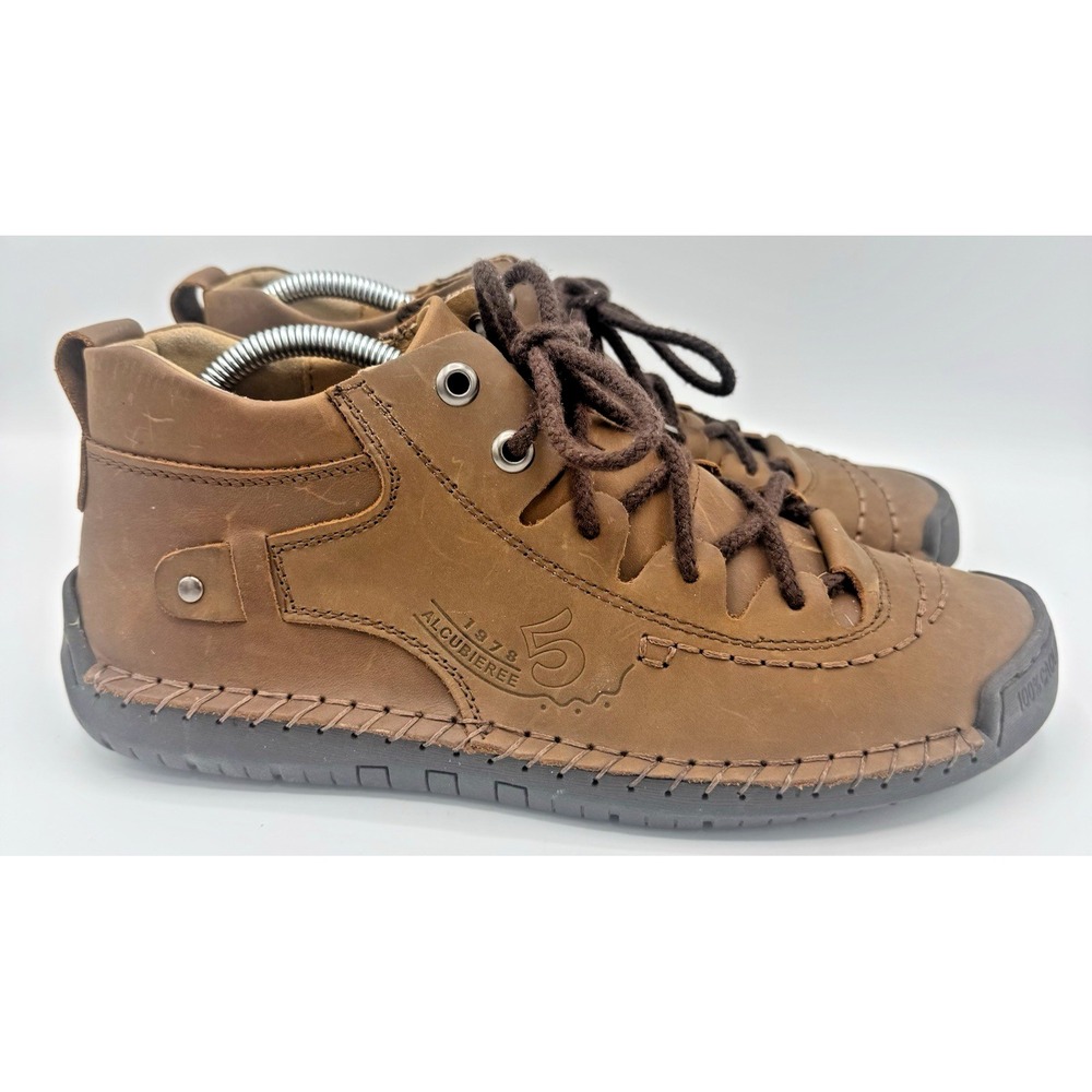 Mens Size 42 Fashion 5  1978 Hand Stiched Mictofiber Leather Ankle Boots